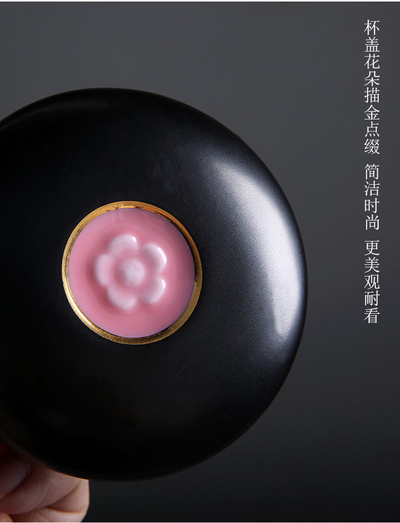 Mark cup move trend of ceramic filter with cover couples kung fu tea tea separation mass customization