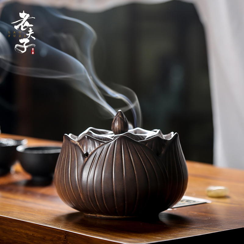 The professor ceramic incense buner archaize aromatherapy furnace interior ta home plate censer for Buddha tea accessories
