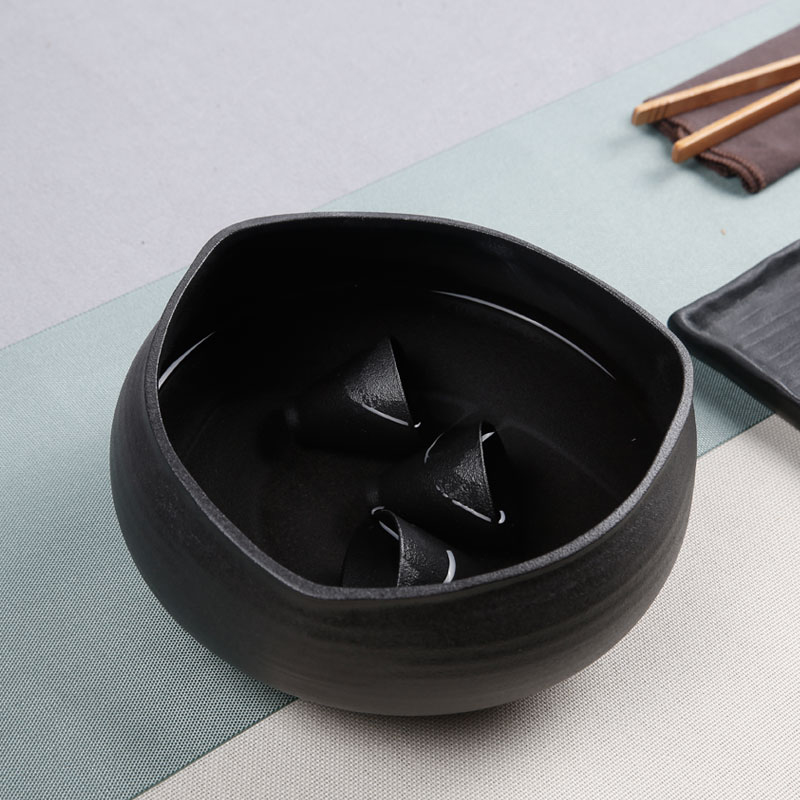 The professor triangle coarse pottery tea wash to ceramic wash bowl washing dishes kung fu tea accessories cup hot wash to The writing brush washer from cylinder