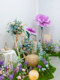 Monet's Garden Artificial Flowers, Simulated Flower Arrangements, High-End Floor Flower Displays, Window Decoration, Purple Floral Art Decoration Arrangement