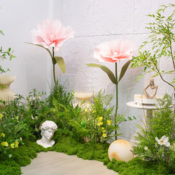 Simulated Green Plants, Large Plant Landscaping Combination, Flower Bushings, Grass Piles, Shop Artificial Trees, Decorative Moss Scenery Flower Piles, Ornaments