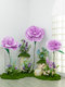 Monet's Garden Artificial Flowers, Simulated Flower Arrangements, High-End Floor Flower Displays, Window Decoration, Purple Floral Art Decoration Arrangement