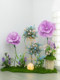 Monet's Garden Artificial Flowers, Simulated Flower Arrangements, High-End Floor Flower Displays, Window Decoration, Purple Floral Art Decoration Arrangement