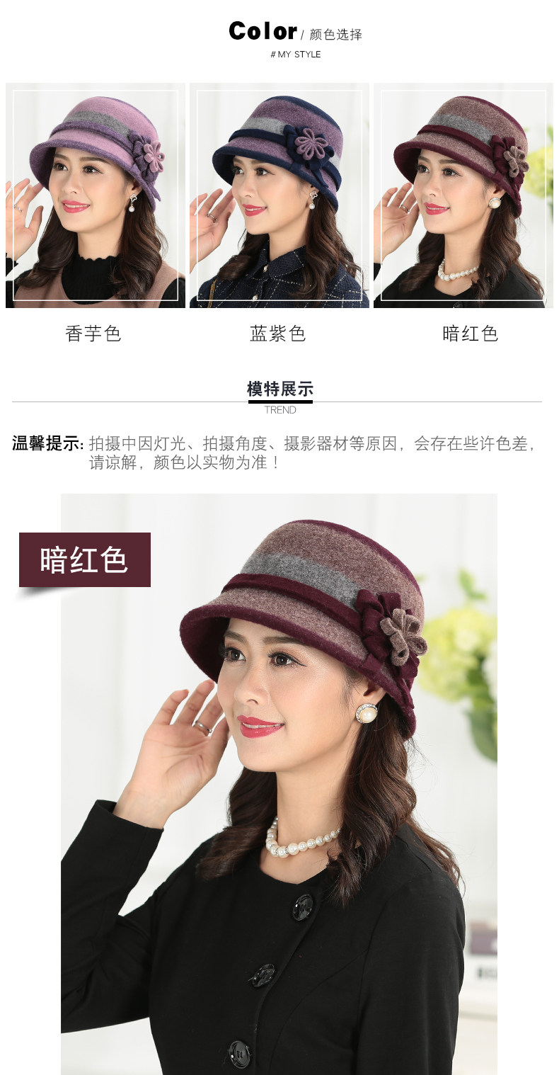 Chapeau pour femme en Melange de laine - Ref 3234094 Image 11