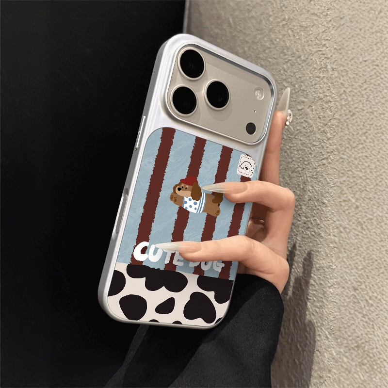 Suitable for Apple 17 Pro Max Phone Case, New 2026 Cute Red Hat Cow Pattern Puppy Design, iPhone 16 Pro Max Full Coverage, 15 Pro Premium Feel, 14 Skin-Like Matte Finish, 13 Super Popular Air Case Suitable for Apple 17 Pro Max Phone Case, New 2026 Cute Red Hat Cow Pattern Puppy Design, iPhone 16 Pro Max Full Coverage, 15 Pro Premium Feel, 14 Skin-Like Matte Finish, 13 Super Popular Air Case