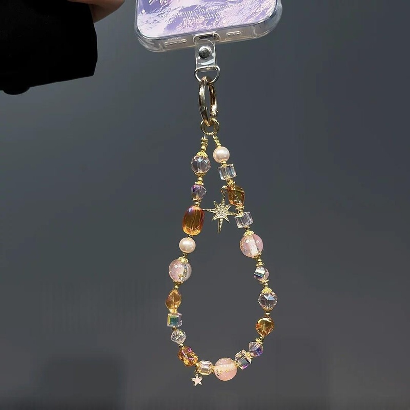 Melard Crystal Phone Chain Lanyard, Exquisite and High-End Beaded Pendant, Stunning Hexagram Star Pendant Wrist Chain Melard Crystal Phone Chain Lanyard, Exquisite and High-End Beaded Pendant, Stunning Hexagram Star Pendant Wrist Chain