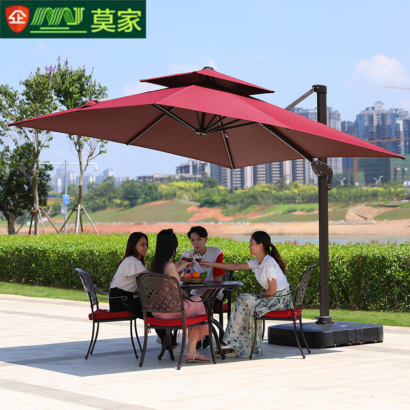 Outdoor beach umbrellas Rome umbrella Courtyard Umbrella 3 m Beach Umbrella Advertising Umbrella Security Guard Post Umbrella Outdoor Large Beach Umbrella