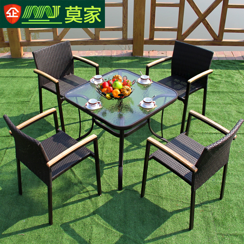 Outdoor vine tables and chairs casual chairs tea combination garden courtyard tables and chairs outdoor balcony furniture