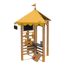 Four-in-one multifunctional outdoor play kiosk childrens playhouse hawker stall kiosk ice cream station small restaurant