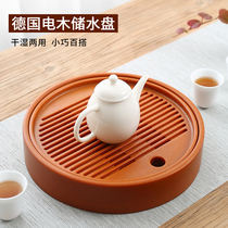 Ren Tang Bakelite tea tray German household dry bubble water storage simple tea set for one person with a small number of round tea Taiwan sea tray