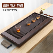 Ren Tang German Bakelite tea tray Brown rectangular simple drainage household large tea table Kung Fu tea set sea tray