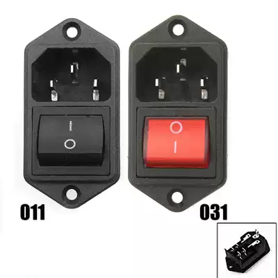 IEC320 C14 Netsnoer Inlaat Socket Bakje Met Tuimelschakelaar