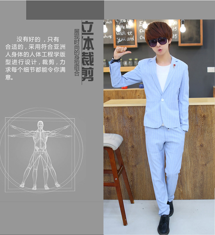 Costume homme en coton pour automne - Ref 1549723 Image 14