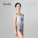 Санша Санша балетный танец женская печатная печать со льдом шелковая фигура йога танцевальная практика