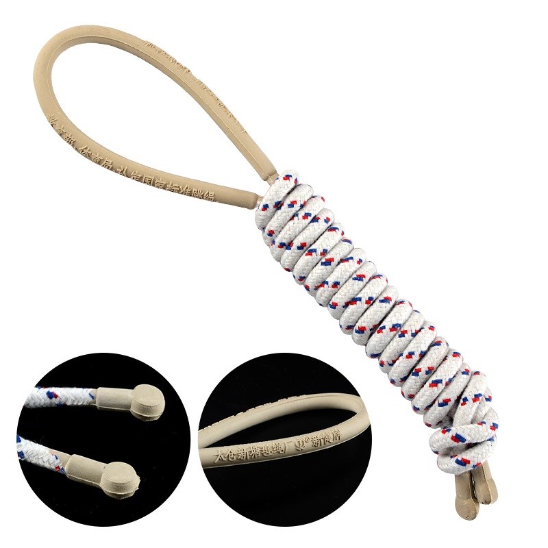Wood Handle Jump Rope Short Rope 2 8 m Single Children Adult Sports Fitness Elementary Students Cotton Yarn Eco-friendly Jump Rope