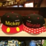 Công viên Disneyland Hồng Kông Mickey Minnie Thư tiếng Anh Cặp đôi trưởng thành Mũ bóng chày Sun Visor - Bóng chày 	gậy bóng chày xanh