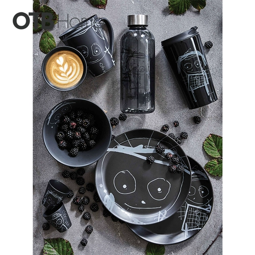 Датская айда керамика Марк Кубок Сонегинг Пара Кубка Пара черного дома иллюстрации напитки вода -чашка женская творческая тенденции