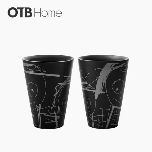Датская айда керамика Марк Кубок Сонегинг Пара Кубка Пара черного дома иллюстрации напитки вода -чашка женская творческая тенденции