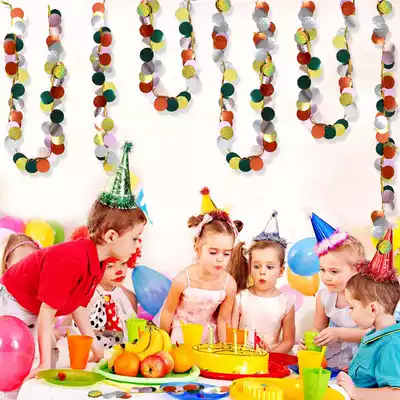 Jewelry store Qixi Festival decoration hanging ornaments star flower wedding scene wedding room background wall creative pull flag ornaments