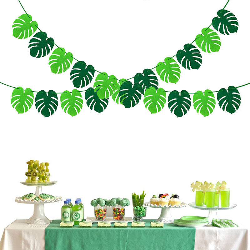 Kindergarten Ring-Wound Material Cactus Laqi Plant Corner Pendant Accessories Senteal Leaves Hanging Accessories 6-section arranged decorations