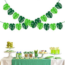 Kindergarten ring Chuang material Cactus Laqi plant horn hanging ornaments Mori leaves hanging decoration school season decoration decoration