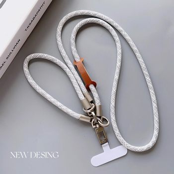 High-End Alloy Phone Lanyard, Adjustable Crossbody Strap, Versatile Detachable Wrist Strap, Hand-Held Strap