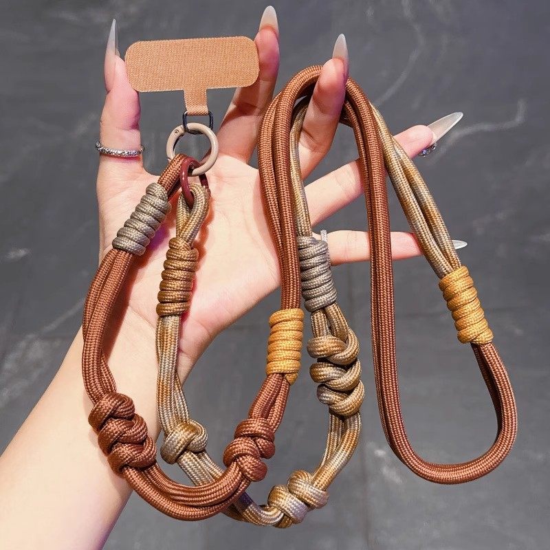 Color-Blocked Phone Lanyard, Can Be Worn Cross-Body or Around the Neck, Detachable, Sturdy and Durable, Suitable for Men and Women, Outdoor Hiking Long Strap