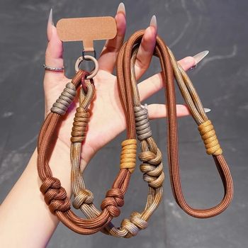 Color-Blocked Phone Lanyard, Can Be Worn Cross-Body or Around the Neck, Detachable, Sturdy and Durable, Suitable for Men and Women, Outdoor Hiking Long Strap