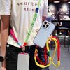 Color-Blocked Phone Lanyard, Can Be Worn Cross-Body or Around the Neck, Detachable, Sturdy and Durable, Suitable for Men and Women, Outdoor Hiking Long Strap