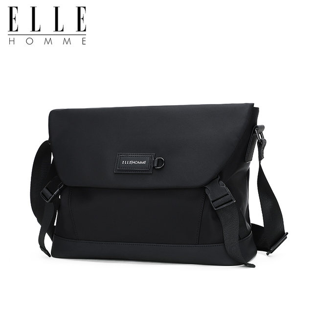 ELLEHOMME crossbody bag men's bag horizontal shoulder bag briefcase autumn and winter fashion new casual men's bag shoulder bag