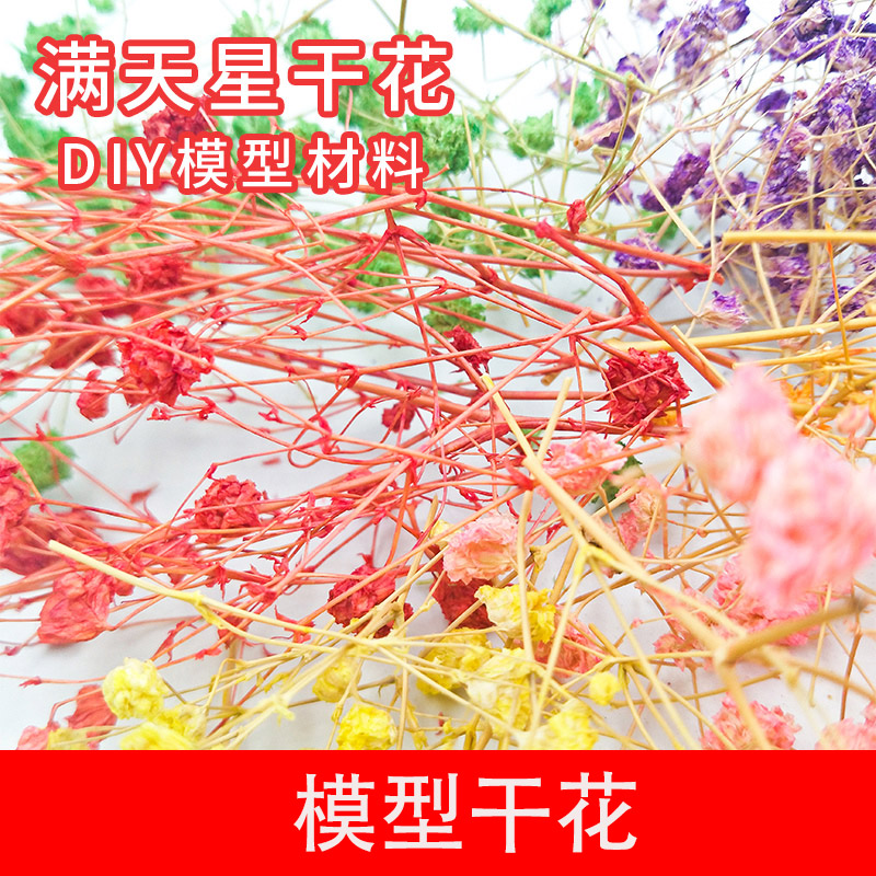 diy手工建筑沙盘模型材料场景景观制作干花满天星材植物花草