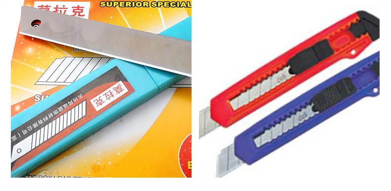 Mô hình vật liệu tự làm dụng cụ cầm tay hàng tiêu dùng khắc dao tiện ích lưỡi dao 10 miếng / hộp - Công cụ tạo mô hình / vật tư tiêu hao