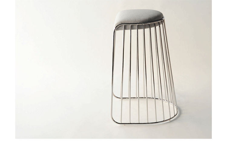 Nội thất sáng tạo thiết kế nội thất cô dâu mạng che mặt barstools thanh thép không gỉ thanh phân - Giải trí / Bar / KTV ghế quầy bar gỗ