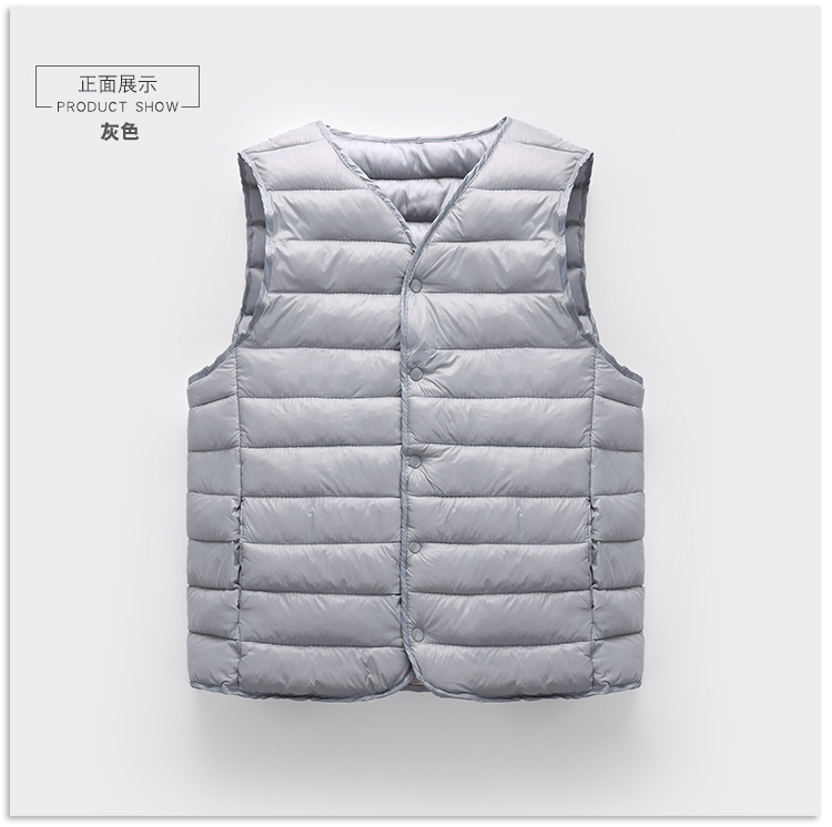 Mùa thu và mùa đông vest nam cotton mặc áo lót cũ và trẻ trung ao ghi le