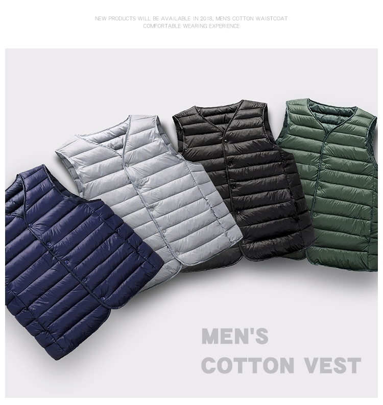 Mùa thu và mùa đông vest nam cotton mặc áo lót cũ và trẻ trung