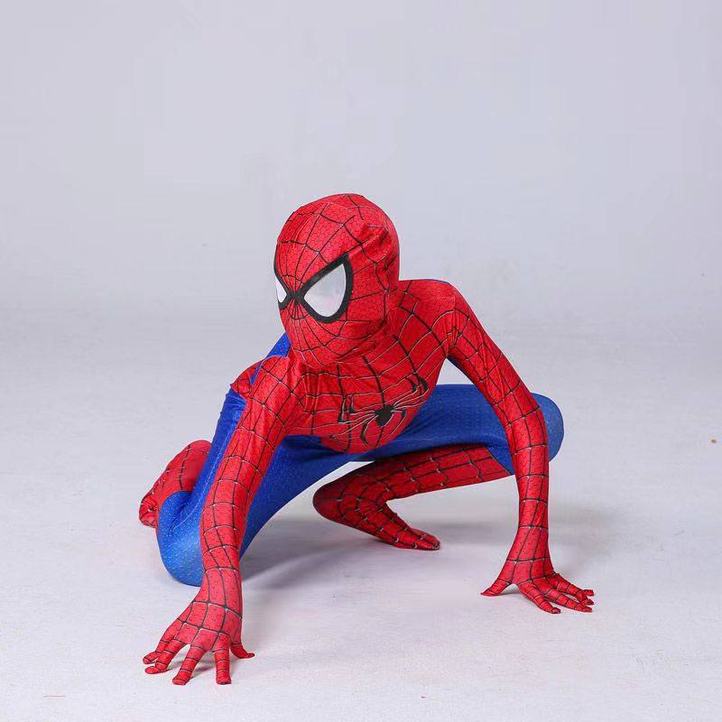 Spider-Man clothes conjoined corset nanowartsuit children suit Halloween Cartoon Boy Toy Cos Costume-Taobao