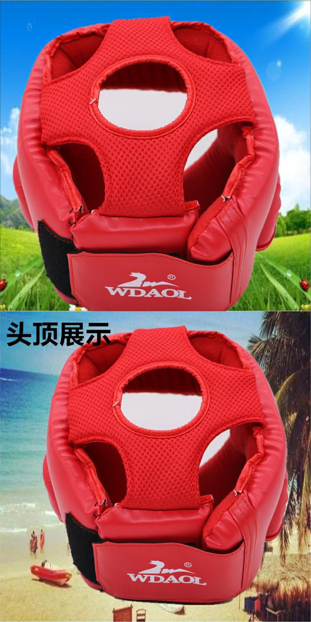 Mũ bảo hiểm đấm bốc Wudaolong Thiết bị bảo vệ Sanda chống lại võ thuật chiến đấu thực tế Muay Thái Taekwondo thể thao găng boxing twins