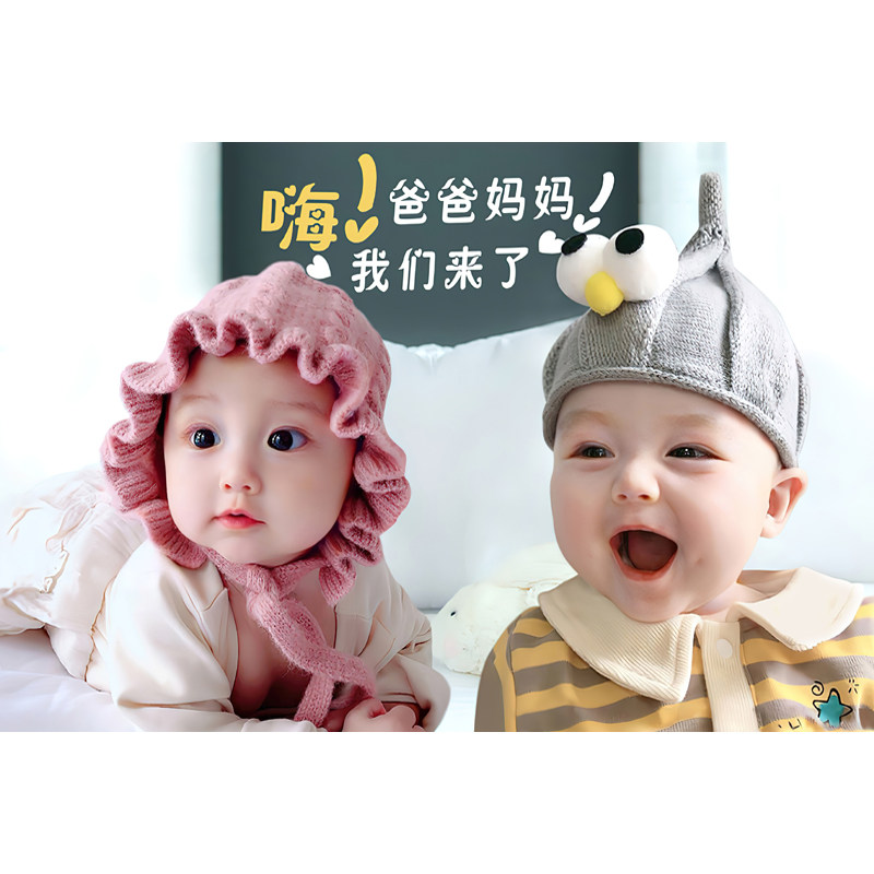 Baby poster photo poster beautiful cute male baby pregnant woman with pregnancy birth teaching picture wall post female Paolong phoenix