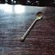 Qing Dynasty silver gilt small spoon calligraphy study utensil medicine spoon antique carving