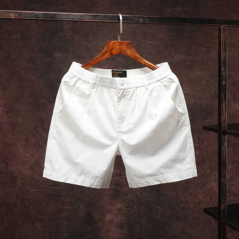 Summer New Style Pure Cotton Quarter-Length Shorts for Men, Casual Sports Shorts, Thin and Slightly Elastic, 4-Point Cargo Beach Shorts, Trendy Summer New Style Pure Cotton Quarter-Length Shorts for Men, Casual Sports Shorts, Thin and Slightly Elastic, 4-Point Cargo Beach Shorts, Trendy