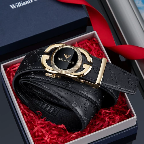 Мужской модный высококлассный ремень, штаны, из натуральной кожи, легкий роскошный стиль