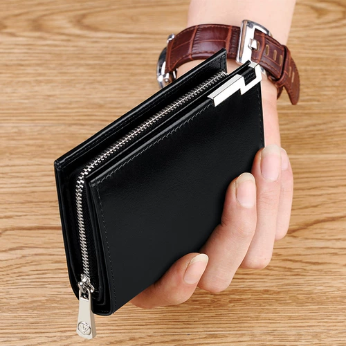 Бумажник, короткий картхолдер для водительских прав, орган, из натуральной кожи