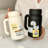 沐韩 Вместительный и большой высококачественный кофейный стакан из нержавеющей стали