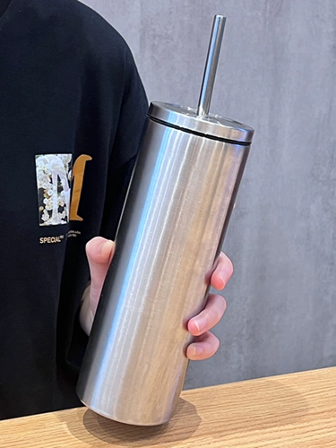 Высококачественный вместительный и большой кофейный стакан со стаканом для домашнего использования из нержавеющей стали подходит для мужчин и женщин