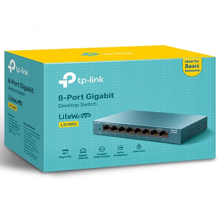 TP-LINK LS105G LS108G 5 8 1000M metal shell desktop Gigabit switch energy saving home