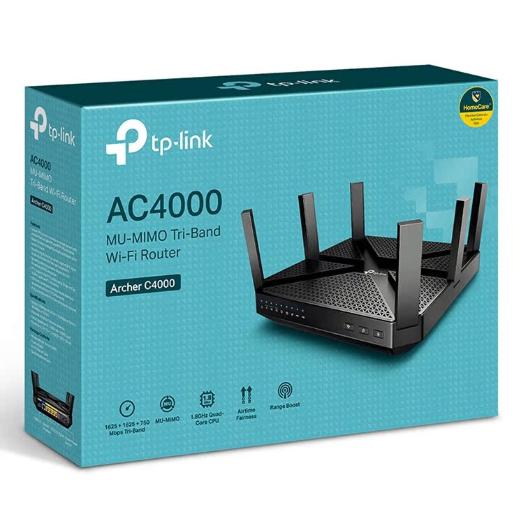 TP-LINK Archer C4000 triple frequency 5G WIFI 11AC tplink one thousand trillion wireless router