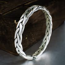 Women mens silver bracelet inheritance ancient method 999 Sterling Silver Bracelet Mens womens silver bracelet foot silver couple