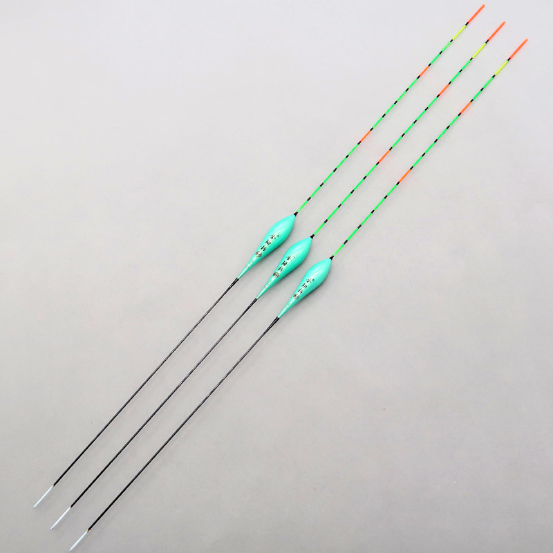 Global fishing V12 thin-tailed sensitive crucian carp drift nano polyculture drift wild fishing eye-catching floating vertical buoy fishing gear