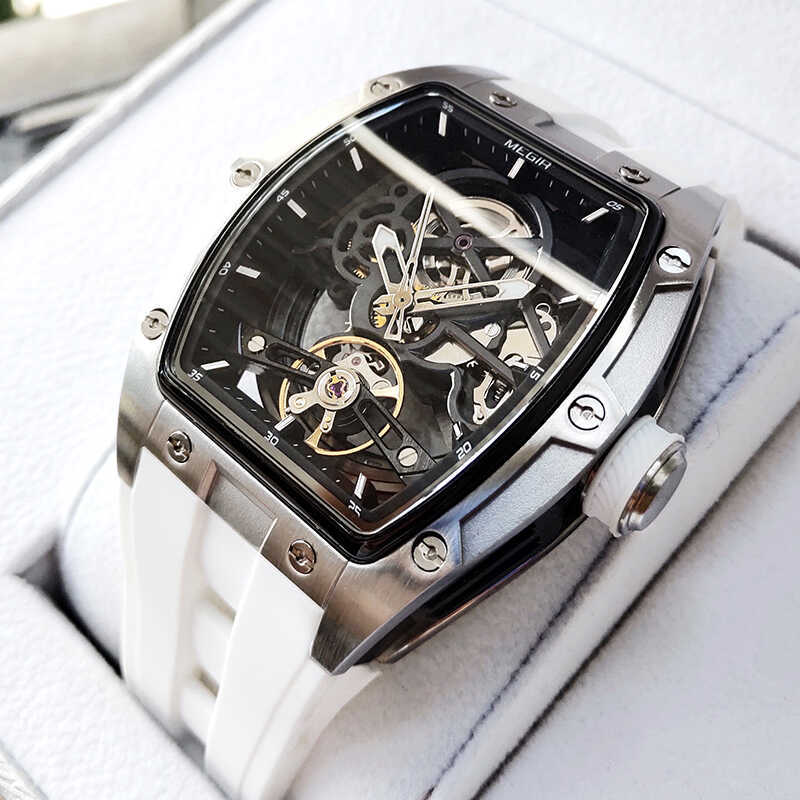 Hollow-Out Personalized Men's Watch, High-Looking, Fashionable, Waterproof, Black Technology, Student Sports, Fully Automatic Mechanical Watch, Genuine Product