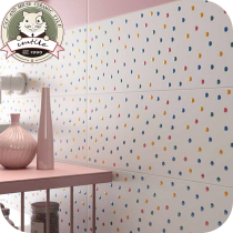 Nordic tiles Macaron solid color net safflower tiles Bedroom kitchen bathroom tiles Wall tiles Floor tiles